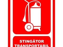 Placuta pentru stingator transportabil