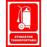 Placuta pentru stingator transportabil